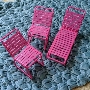 Barbie Lot - Pink Patio Set